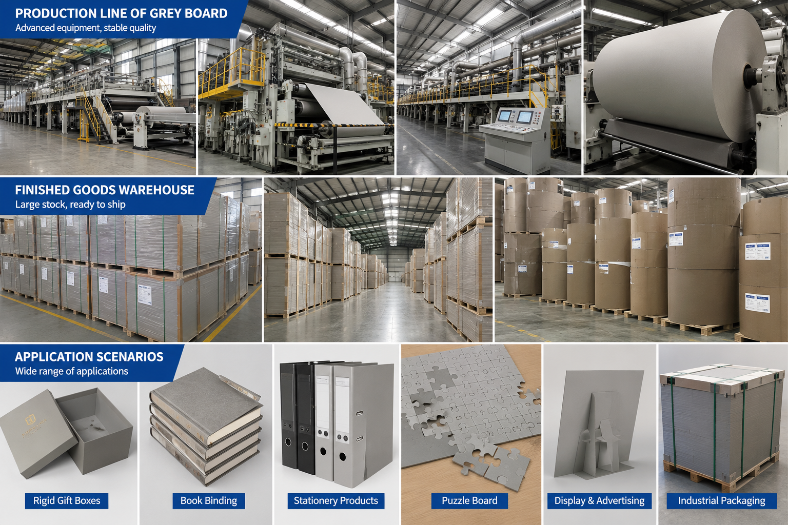 Grey board production line